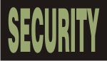SECURITY GREEN ON BLACK PCX PATCH