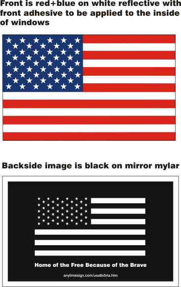 Pictures Of Usa Flag. USA FLAG 8X5 REFLECTIVE FRONT