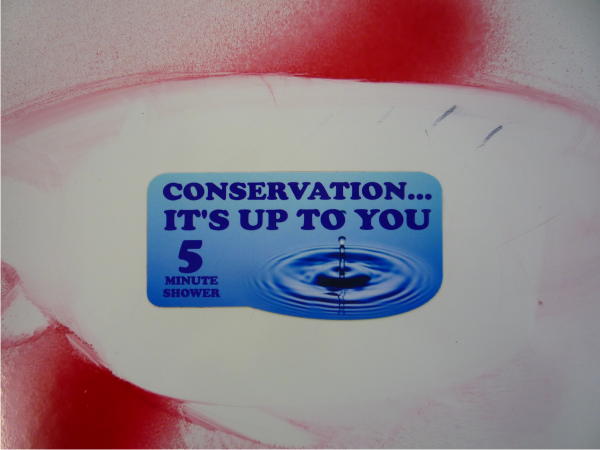 WIPE OFF WATER CONSERVATION DECALS