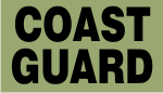 COAST GUARD BLACK ON OD GREEN PCX PATCH