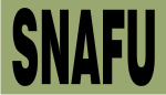 SNAFU BLACK ON OD GREEN PCX PATCH