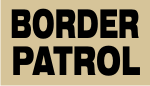 BORDER PATROL BLACK ON TAN PCX PATCH