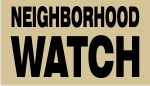 NEIGHBORHOOD WATCH BLACK ON TAN PCX PATCH