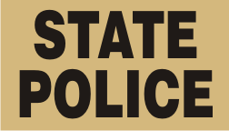 STATE POLICE BLACK ON TAN PCX PATCH