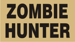ZOMBIE HUNTER BLACK ON TAN PCX PATCH