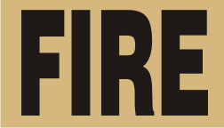 FIRE BLACK ON TAN PCX PATCH