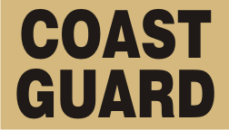 COAST GUARD BLACK ON TAN PCX PATCH
