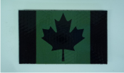 CANADA IR MAGIC BLACK ON OD GREEN 3 1/2" X 2"