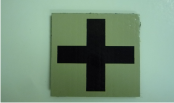 MEDIC CROSS 2X2 MAGIC BLACK ON TAN