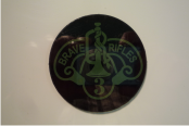 BRAVE RIFLES 2 1/2 DIAMETER OD GREEN ON MAGIC BLACK