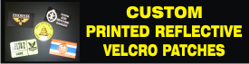 CUSTOM PRINTED REFLECTIVE VELCRO PATCHES