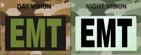 EMT GREEN ON MAGIC BLACK NIGHT VISION