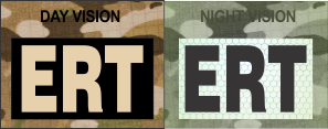 ERT (emergency response team ) Tan on IR Magic Black SolasX Patch