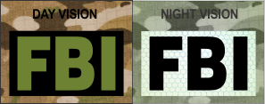 FBI OD Green on IR Magic Black SolasX Patch