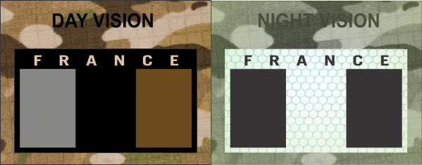 FRANCE 4 Color Subdued IR Magic Black SolasX Patch