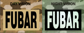 FUBAR MAGIC BLACK ON TAN NIGHT VISION