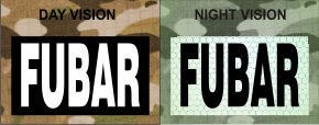 FUBAR WHITE ON MAGIC BLACK NIGHT VISION