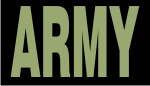 ARMY GREEN ON BLACK PCX PATCH