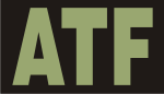 ATF GREEN ON BLACK PCX PATCH