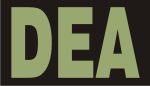 DEA GREEN ON BLACK PCX PATCH