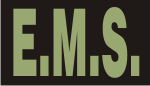 EMS GREEN ON BLACK PCX PATCH