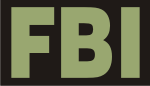 FBI GREEN ON BLACK PCX PATCH