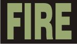 FIRE GREEN ON BLACK PCX PATCH