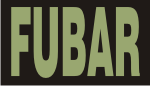 FUBAR GREEN ON BLACK PCX PATCH