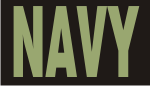 NAVY GREEN ON BLACK PCX PATCH