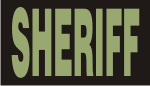 SHERIFF GREEN ON BLACK PCX PATCH
