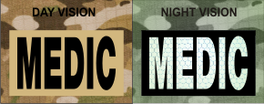 MEDIC MAGIC BLACK ON TAN NIGHT VISION