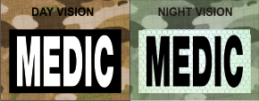 MEDIC WHITE ON MAGIC BLACK NIGHT VISION