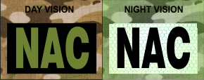 NAC IR PATCH OD GREEN ON IR MAGIC BLACK