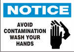 NOTICE AVOID CONTAMIATION WASH YOUR HANDS.png (11867 bytes)