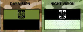 POLAND FLAG OD GREEN PLUS IR MAGIC BLACK SOLAS PATCH