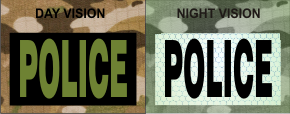 POLICE GREEN ON MAGIC BLACK NIGHT VISION