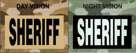 SHERIFF MAGIC BLACK ON TAN NIGHT VISION