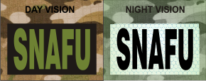 SNAFU GREEN ON MAGIC BLACK NIGHT VISION