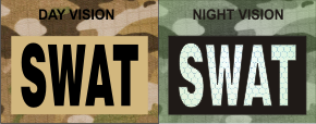 SWAT MAGIC BLACK ON TAN NIGHT VISION