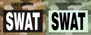 SWAT WHITE ON MAGIC BLACK NIGHT VISION