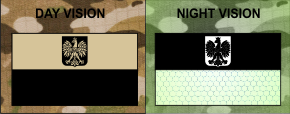 POLAND FLAG TAN PLUS IR MAGIC BLACK SOLASX PATCH