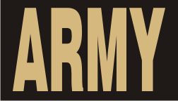 TAN ON BLACK ARMY PATCH