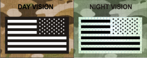 USA REVERSE WHITE ON MAGIC BLACK NIGHT VISION