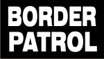 BORDER PATROL WHITE ON BLACK PCX PATCH