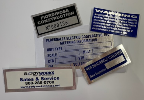 Custom Screen Printed Aluminum Decals