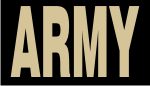army pcx patch tan on black