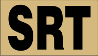 SRT BLACK ON TAN PCX PATCH