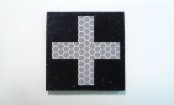 MEDIC CROSS SOLAS ON CARBON BLACK 2X2