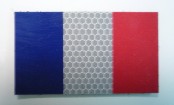 FRANCE RED PLUS BLUE ON SOLAS 3 1/2 X 2