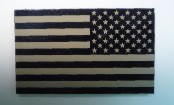 USA LEFT OLD TAN ON MAGIC BLACK 3 1/2 X 2 1/8